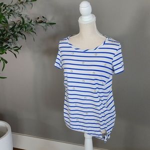 Lilly Pulitzer striped beaded t-shirt